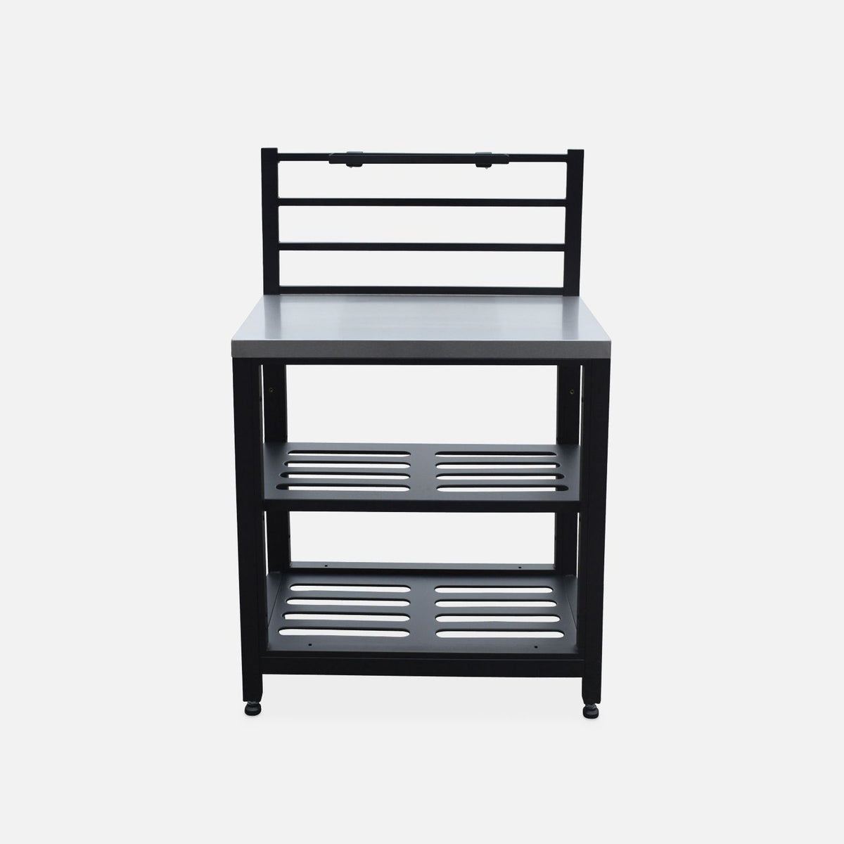Outdoor Kitchen of Steel 2 Stations, 80cm, Black