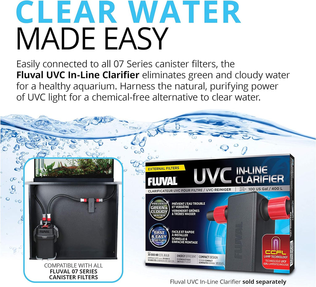 Fluval basket filter 407 - for aquariums up to 100 gallons - basket filter for aquarium