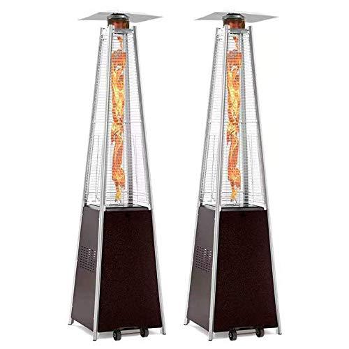2 Pyramid-shaped External Heaters Games, 42,000 BTU, Torre to Propane Gas Heaters