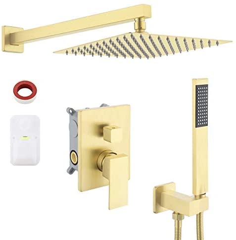 KES Shower System with 12-inch Rainhead Shower