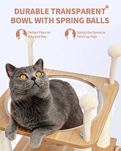 Made4Pets Tree for Modern Cats with fully covered Sisal Rascators