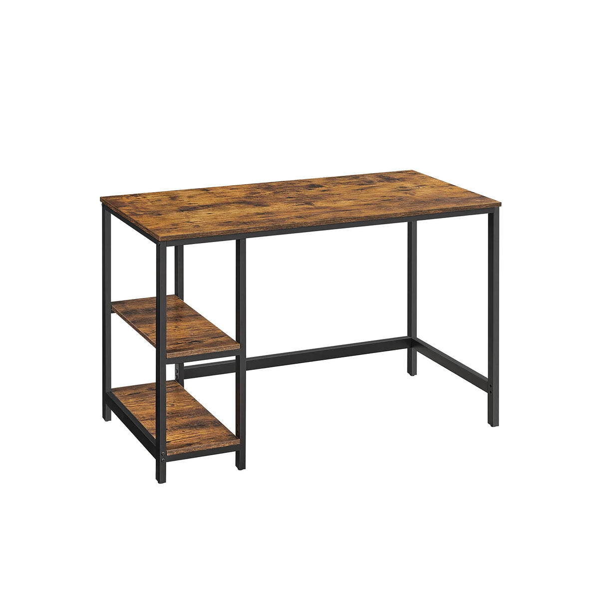 Desktop with Metallic Structure