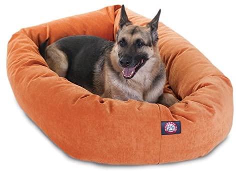Majestic Pet Villa Bed for Bagel Dogs - 124; Donut-shaped Calming Bed, Multiple Tongs and Colors