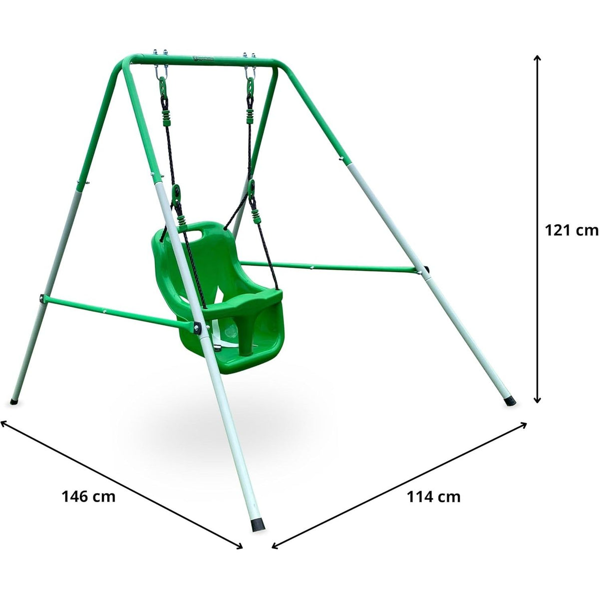 Baby swing + 6 months, 25 Kg Max, Baby swing for internal and external use, Adjustable height