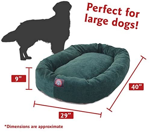 Majestic Pet Villa Bed for Bagel Dogs - 124; Donut-shaped Calming Bed, Multiple Tongs and Colors