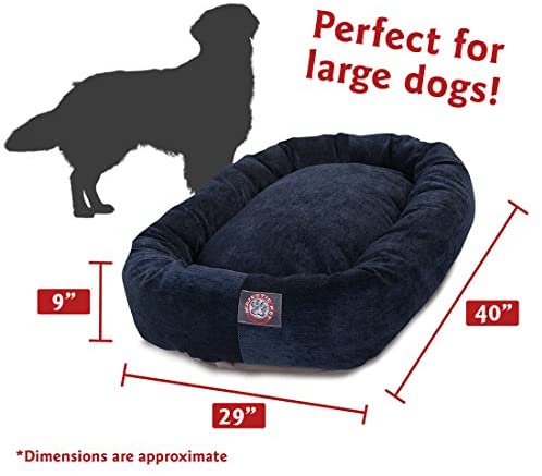 Majestic Pet Villa Bed for Bagel Dogs - 124; Donut-shaped Calming Bed, Multiple Tongs and Colors