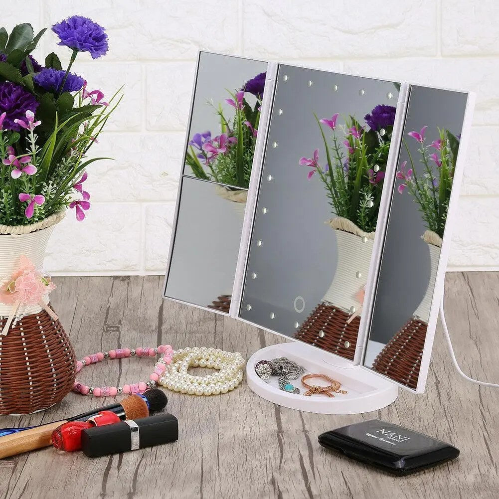 Light Make-up Mirror - Smart Touch Mirror with Lights and 10X Increase