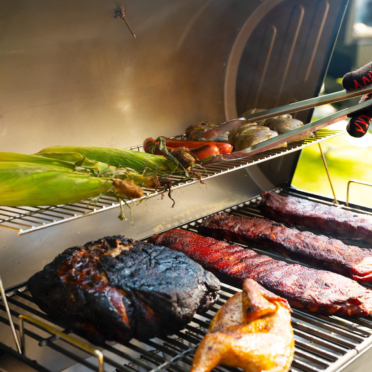 Char Griller 1224 Smokin Square Carbon