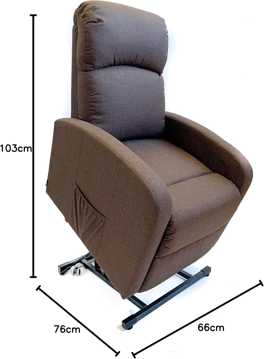 Astan Hogar Relaxing Chair with Self-Help Function (People Lifting), Electric Recliner, Fabric Upholstery, Premium Plus Model AH-AR30630NG