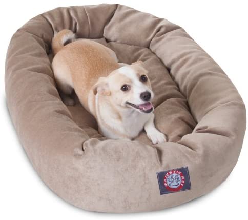 Majestic Pet Villa Bed for Bagel Dogs - 124; Donut-shaped Calming Bed, Multiple Tongs and Colors