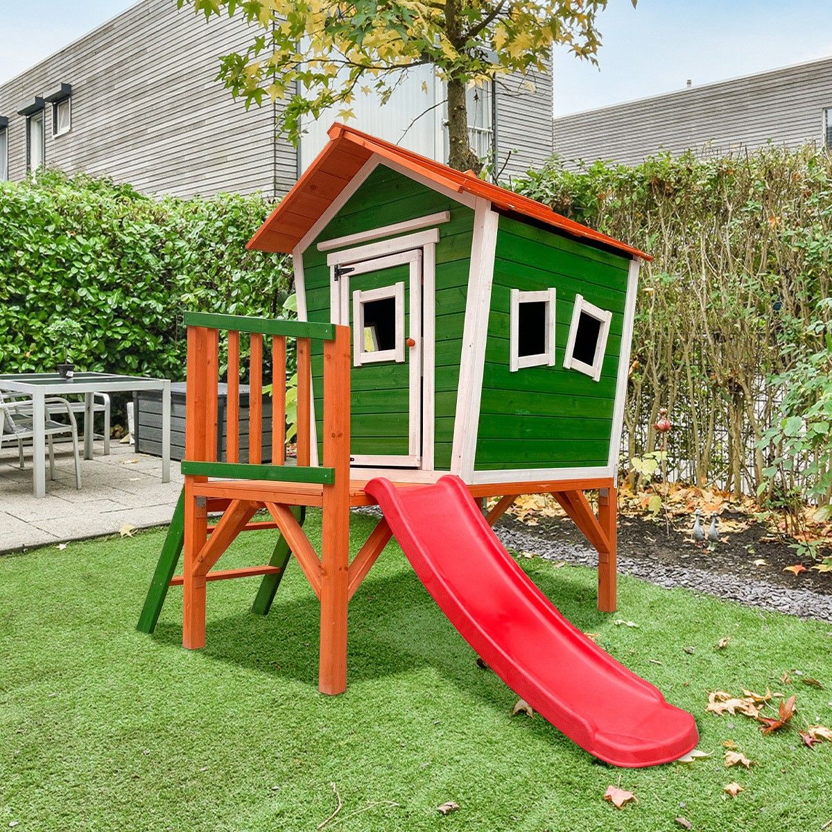 Child Timber Casita Diversity Verde - Child Timber Casita Ideal for Outdoor or Interior with Fsc ® Certificate