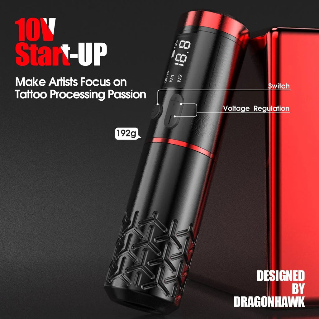 Hydraulic Pen Tattage Machine Dragonhawk Armor Pro