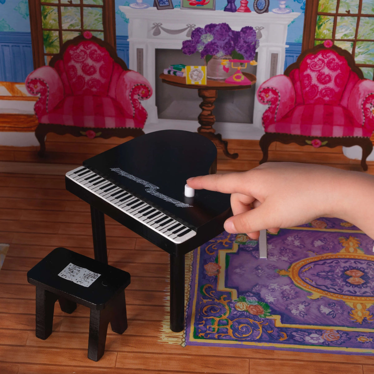 KidKraft My Dreamy Wood Doll House with 14 Accessories