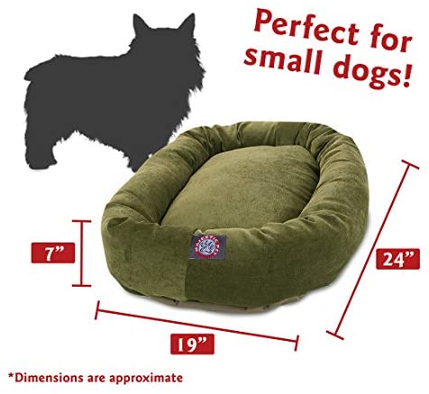 Majestic Pet Villa Bed for Bagel Dogs - 124; Donut-shaped Calming Bed, Multiple Tongs and Colors