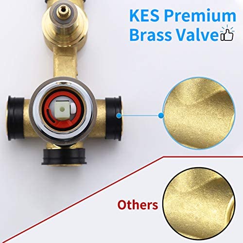 KES Shower System with 12-inch Rainhead Shower