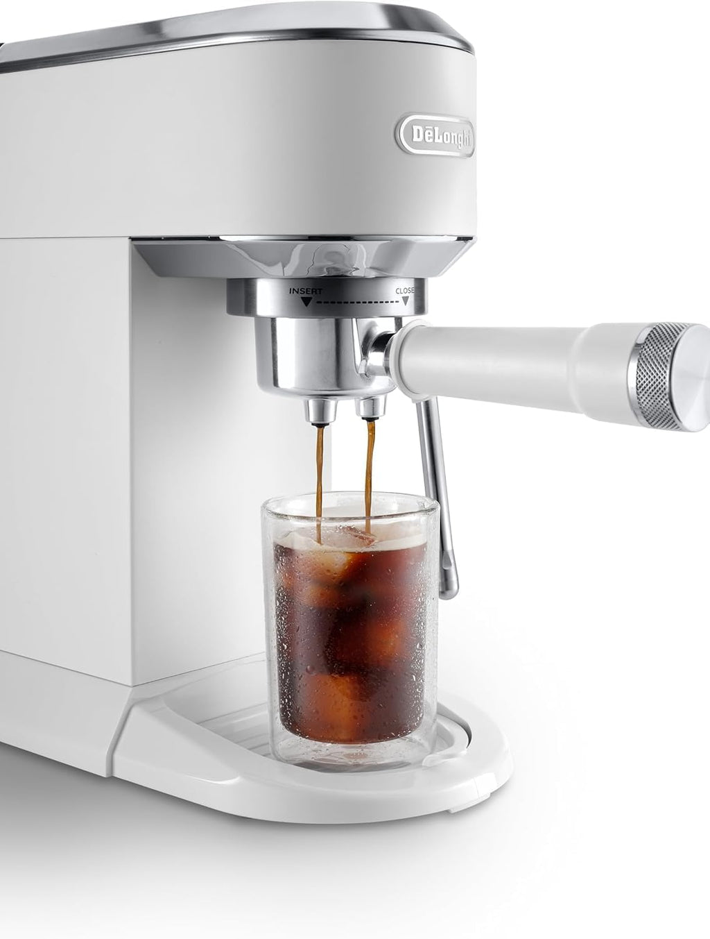 De 'Longhi Dedica - Inoxable Steel Pump Coffee Coffee Coffee Coffee, Espresso and Capuchino, 1.3 Litre Deposit, Antidote System, EC685.M Model, Metal Color