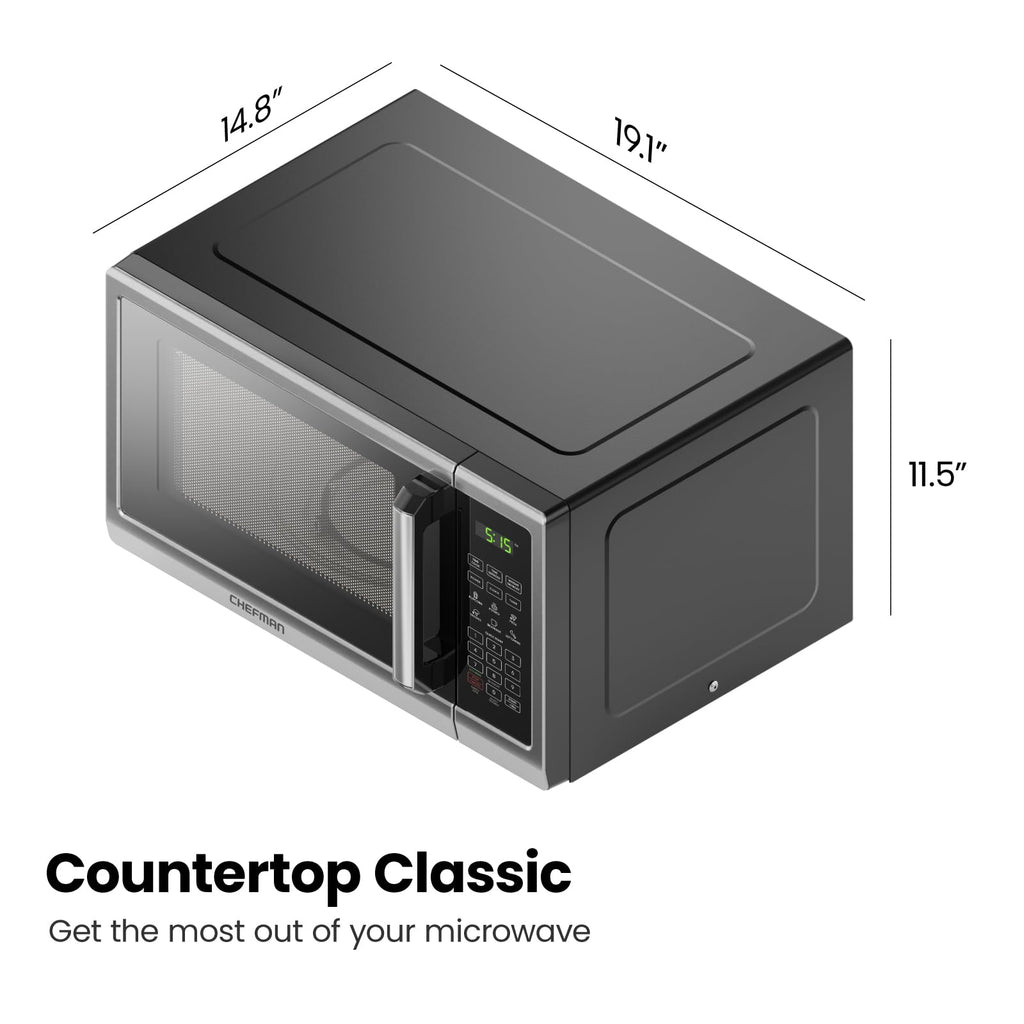 Chefman Encimera Microwave Stainless Essentials