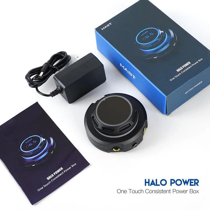 Mast Tour Tattuage Machine Kit with Rotating Machine Tour Pen and Halo Power Supply