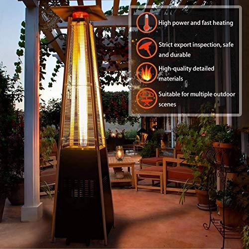 2 Pyramid-shaped External Heaters Games, 42,000 BTU, Torre to Propane Gas Heaters