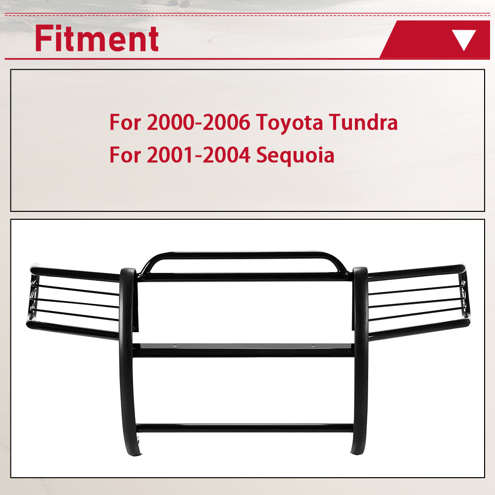 Rejilla Protector and Front Kojem Black Steel Pumps for Toyota Tundra 2000- 06 and Sequoia 2001- 04