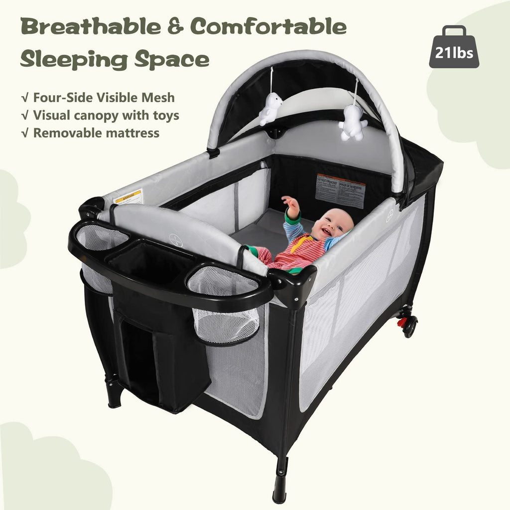Kinder King Adjustable Portable Cot