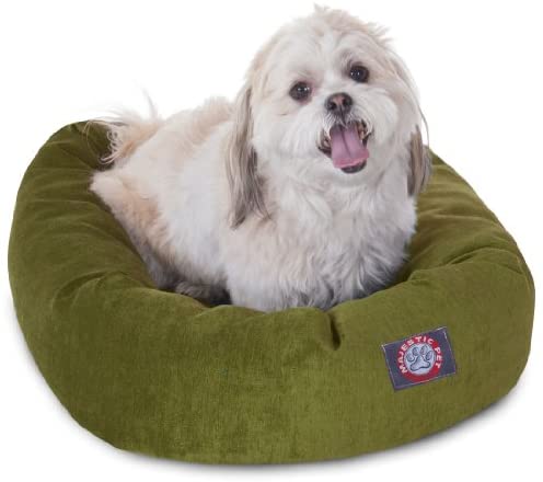 Majestic Pet Villa Bed for Bagel Dogs - 124; Donut-shaped Calming Bed, Multiple Tongs and Colors