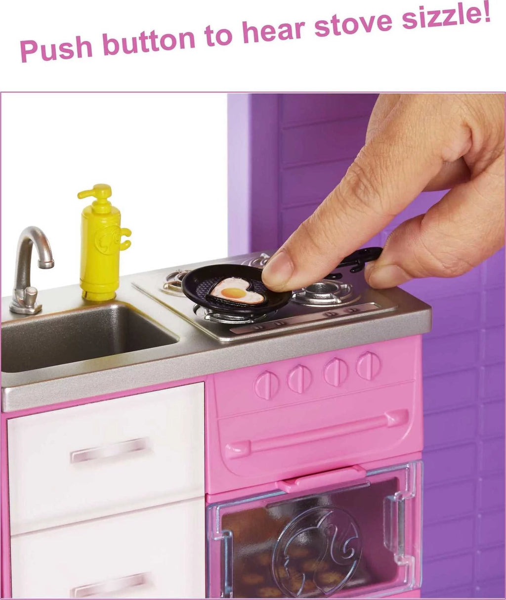 Barbie DreamHouse Doll House with more than 70 Accessories, Functional Lift, Lights and Sound
