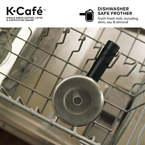 Keurig K-Coffee Coffee K-Cup, for Coffee, Latte and Cappuccino, Includes Dishwasher-Suitable Spumer, Coffee Shot Capacity, Compatible with All K-Cup Capsules, Dark Carbon