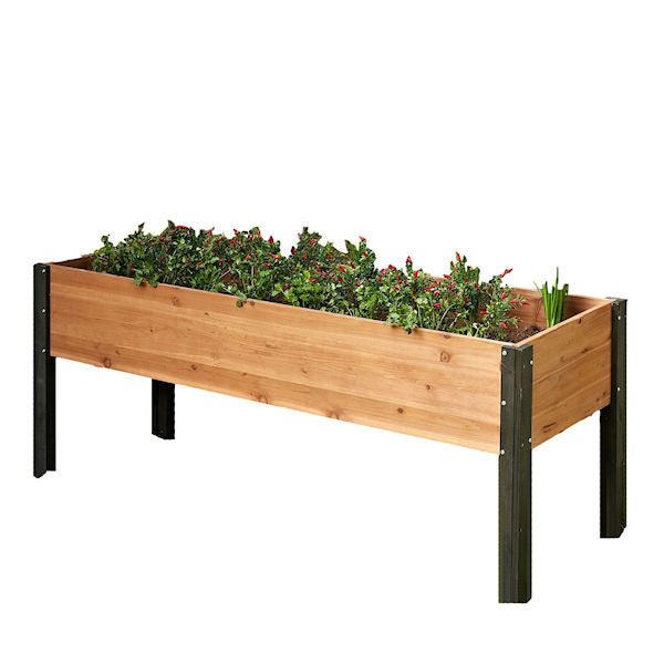 High Garden for Exterior - Urban Wood Garden 70 x 24 x 29 inches from Alto