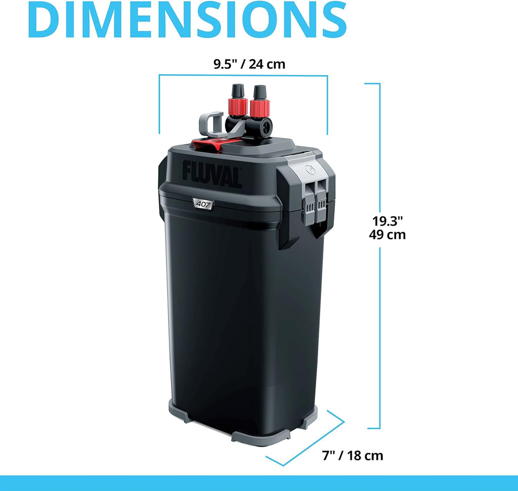 Fluval basket filter 407 - for aquariums up to 100 gallons - basket filter for aquarium