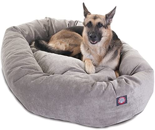 Majestic Pet Villa Bed for Bagel Dogs - 124; Donut-shaped Calming Bed, Multiple Tongs and Colors