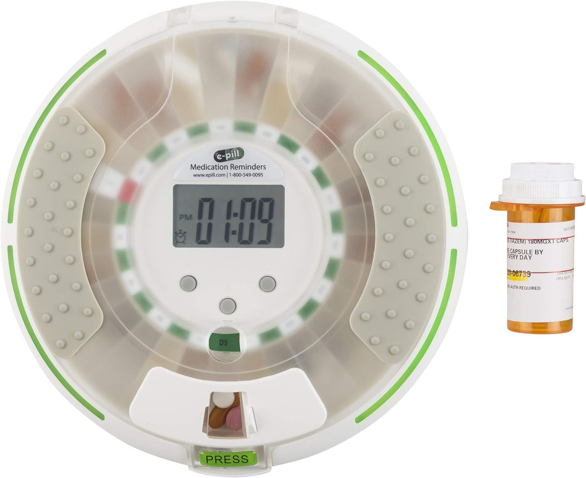 e-Pill Voice - Automatic Pump Dispenser with Lock - Remember with Amigable Voice