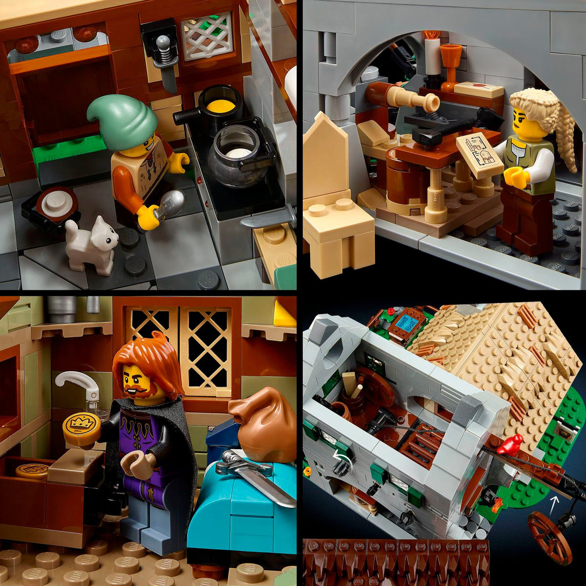 LEGO - Icons Plaza Medieval and Castle to Build and Exhibir 10332