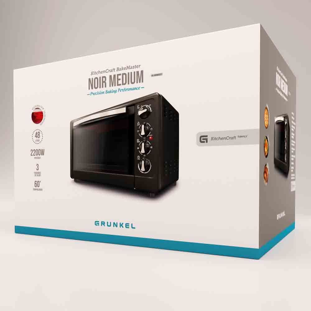 Multifunction Electric Oven of 48l - Hr-48rmrusti - 2200w - Black