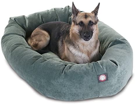 Majestic Pet Villa Bed for Bagel Dogs - 124; Donut-shaped Calming Bed, Multiple Tongs and Colors