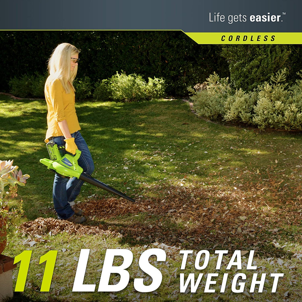 40V Wireless Sheet Apirator, 185 MPH Variable Speed, 4.0Ah Battery and Included Loader, Model 24322