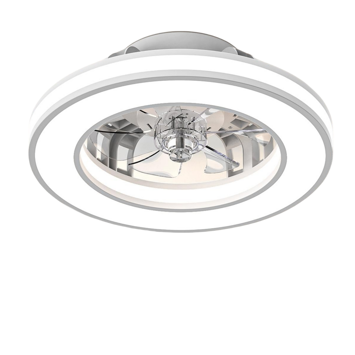 Lamp Ventilation with Light 40.5 cm, 20 W Silent Ventilator, 3000K-4000K-6500K, 6 Velocities with Remote Control, Timer, Light Memory, Reversible Ventilation