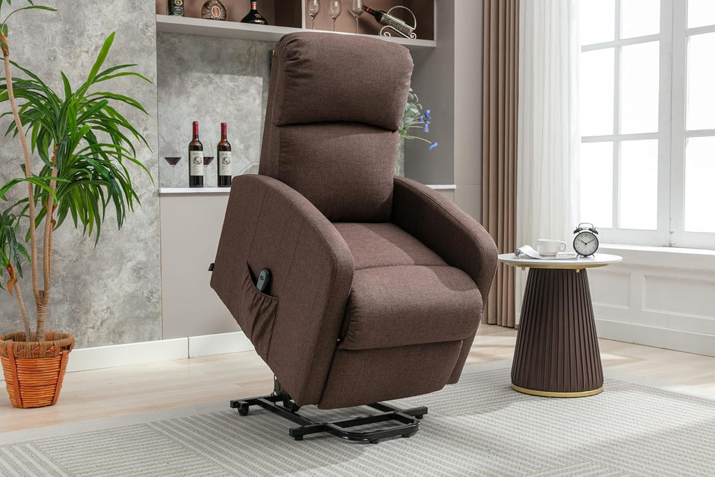 Astan Hogar Relaxing Chair with Self-Help Function (People Lifting), Electric Recliner, Fabric Upholstery, Premium Plus Model AH-AR30630NG