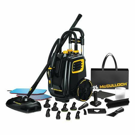 McCulloch Multifunctional Steam Cleaner with 1500W Tank and 23 Accessories, Yellow Color