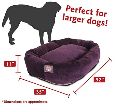 Majestic Pet Villa Bed for Bagel Dogs - 124; Donut-shaped Calming Bed, Multiple Tongs and Colors
