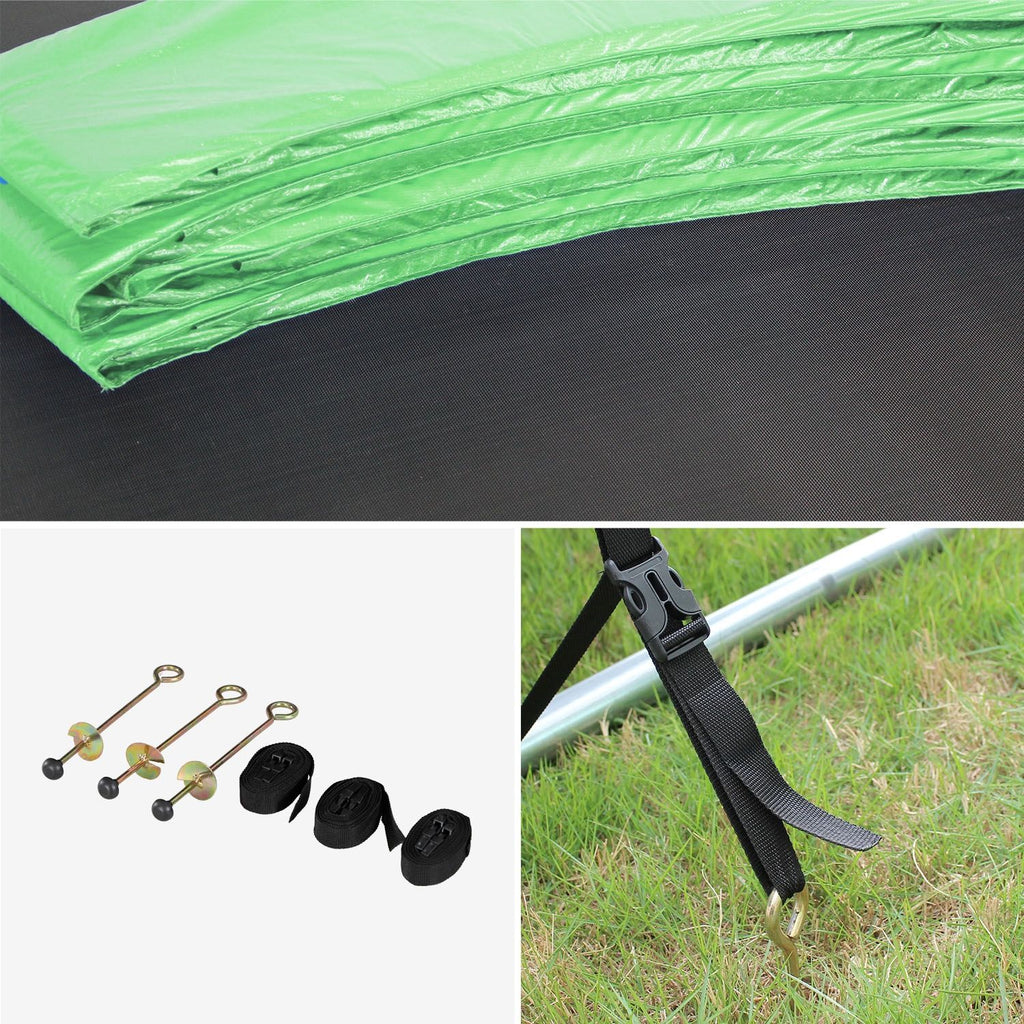 Elastic Bed With Pack Accessories, 250cm, Green