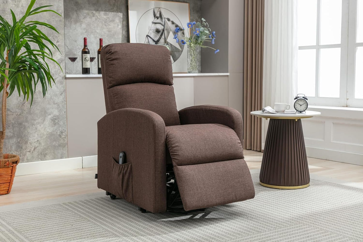 Astan Hogar Relaxing Chair with Self-Help Function (People Lifting), Electric Recliner, Fabric Upholstery, Premium Plus Model AH-AR30630NG