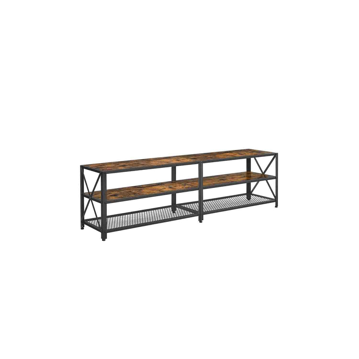 TV Bank Table with Steel Frame Living Room