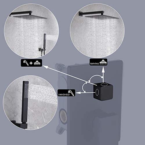 KES Shower System with 12-inch Rainhead Shower