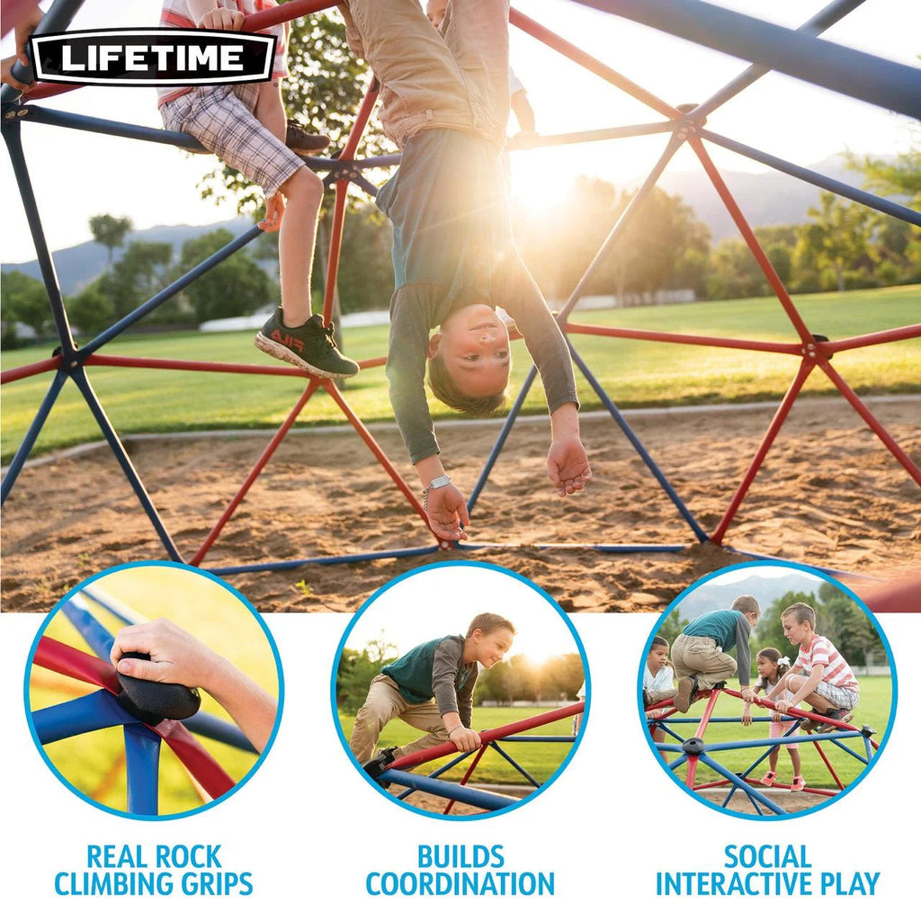 Lifetime Dome for Children's Free Air Scaling, 5 feet High x 10 feet wide, red and blue (101301)