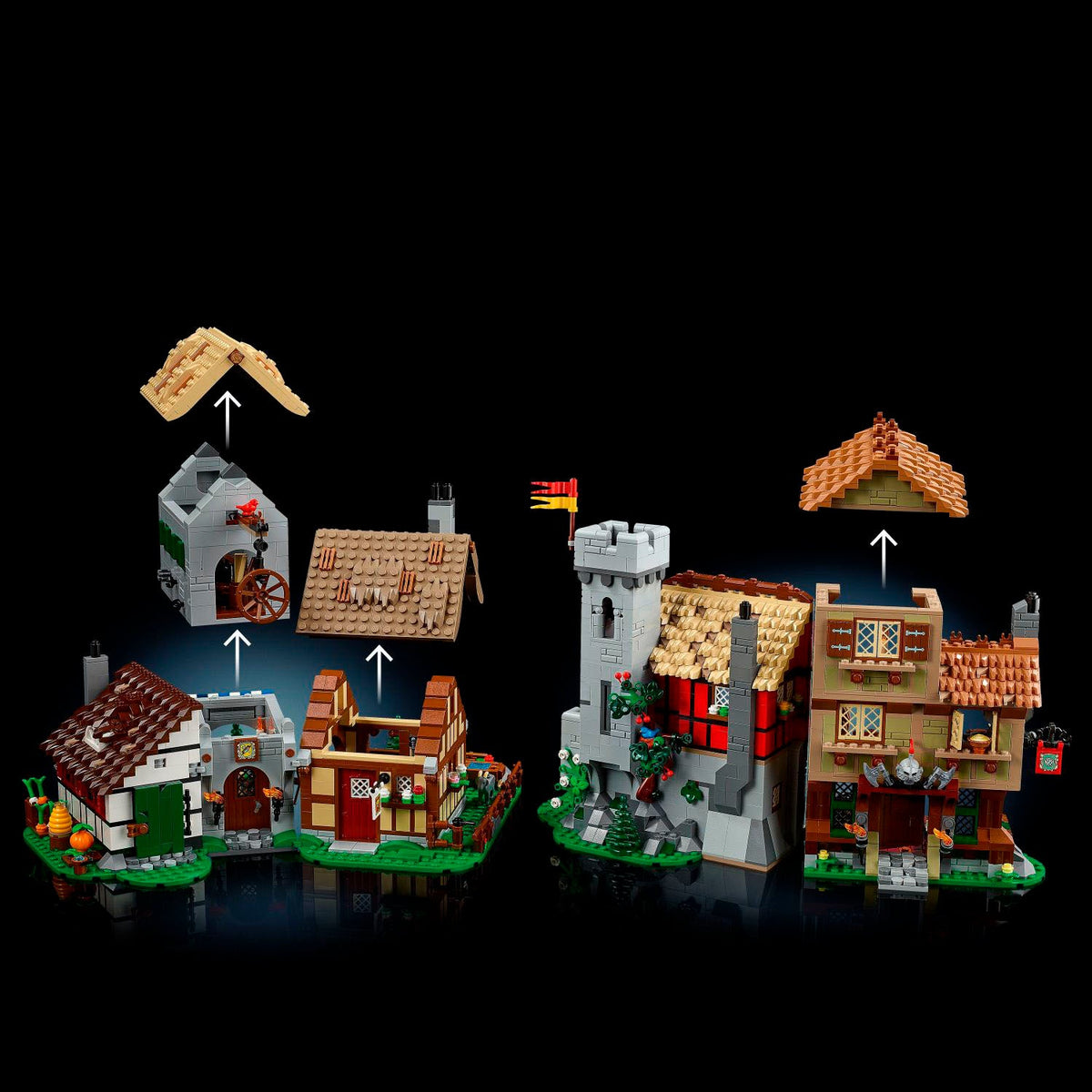 LEGO - Icons Plaza Medieval and Castle to Build and Exhibir 10332