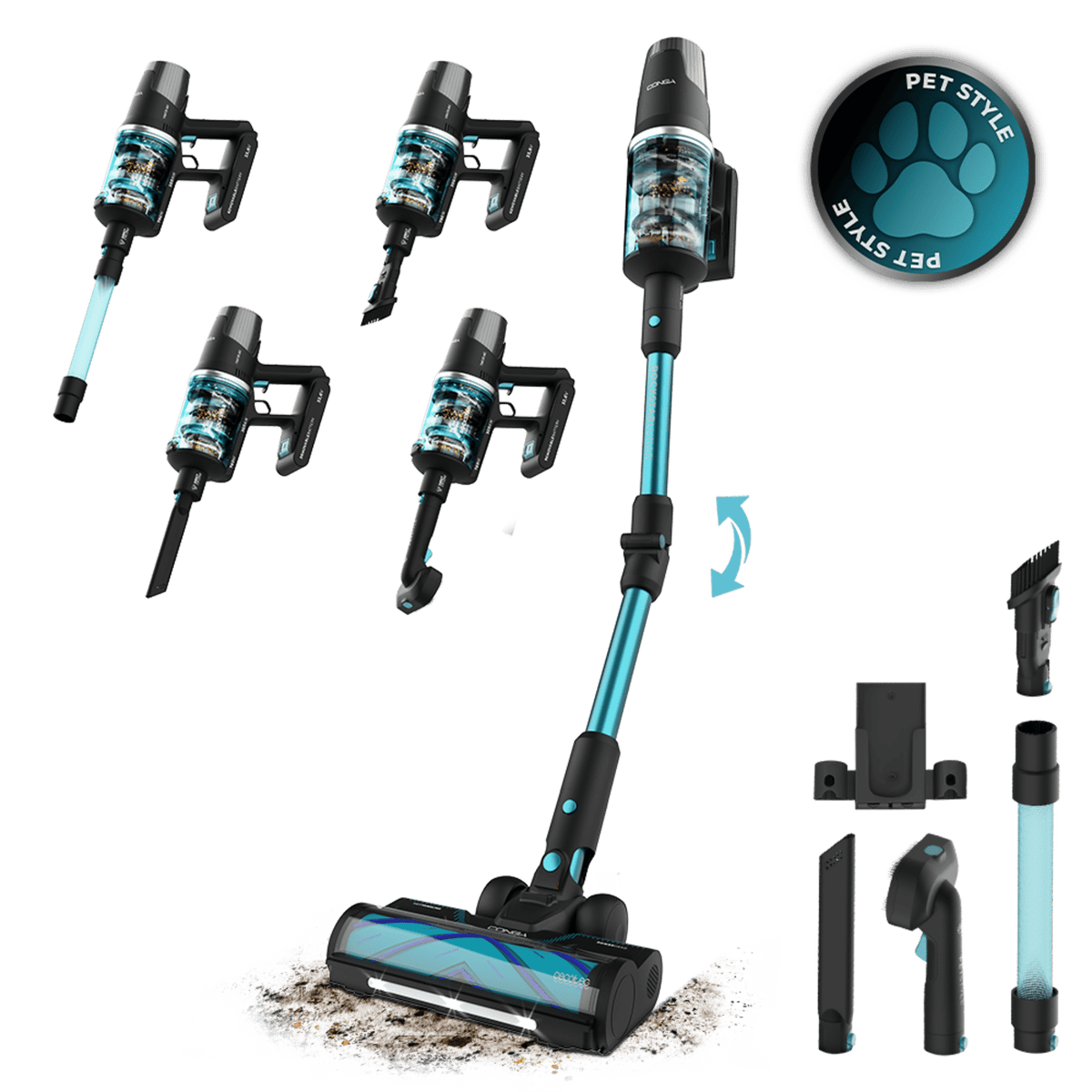 Conga Rockstar 9500 Lunar Pet Flex