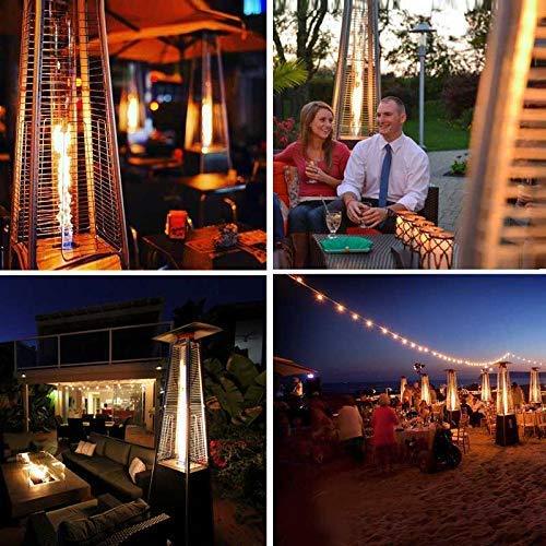 2 Pyramid-shaped External Heaters Games, 42,000 BTU, Torre to Propane Gas Heaters