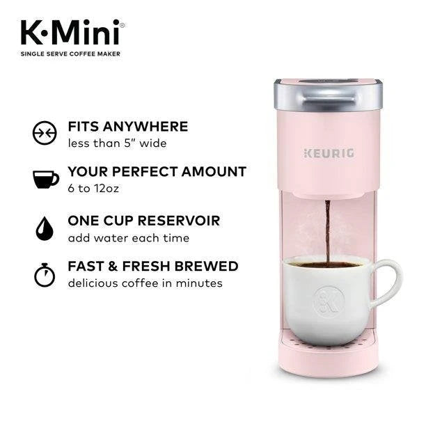 Keurig - K-Mini one-serving coffee maker for K-Cup capsules - Dusty Rose