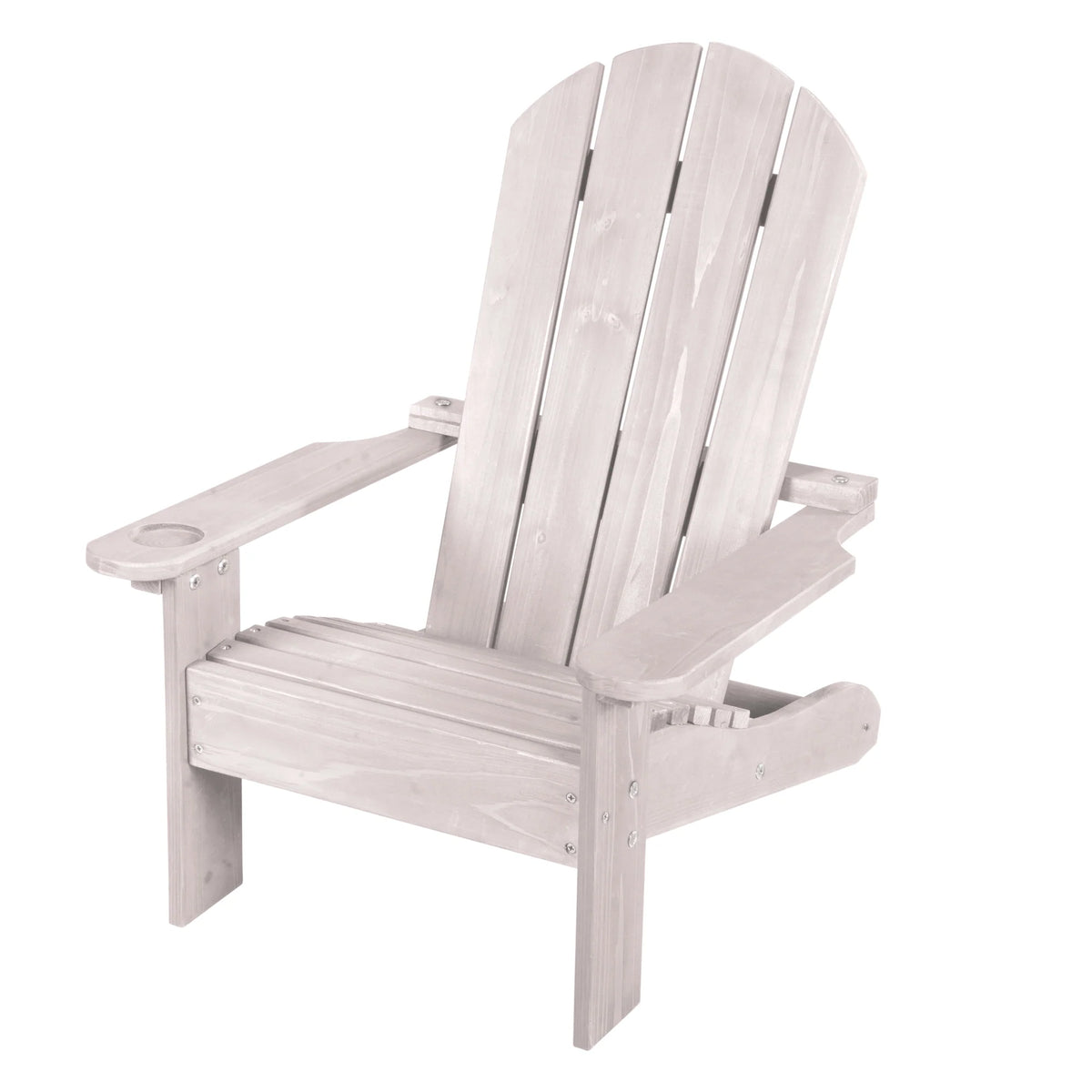 Children's outdoor chair "Beach chair" - FSC certified wood chair - Engraving grey finish